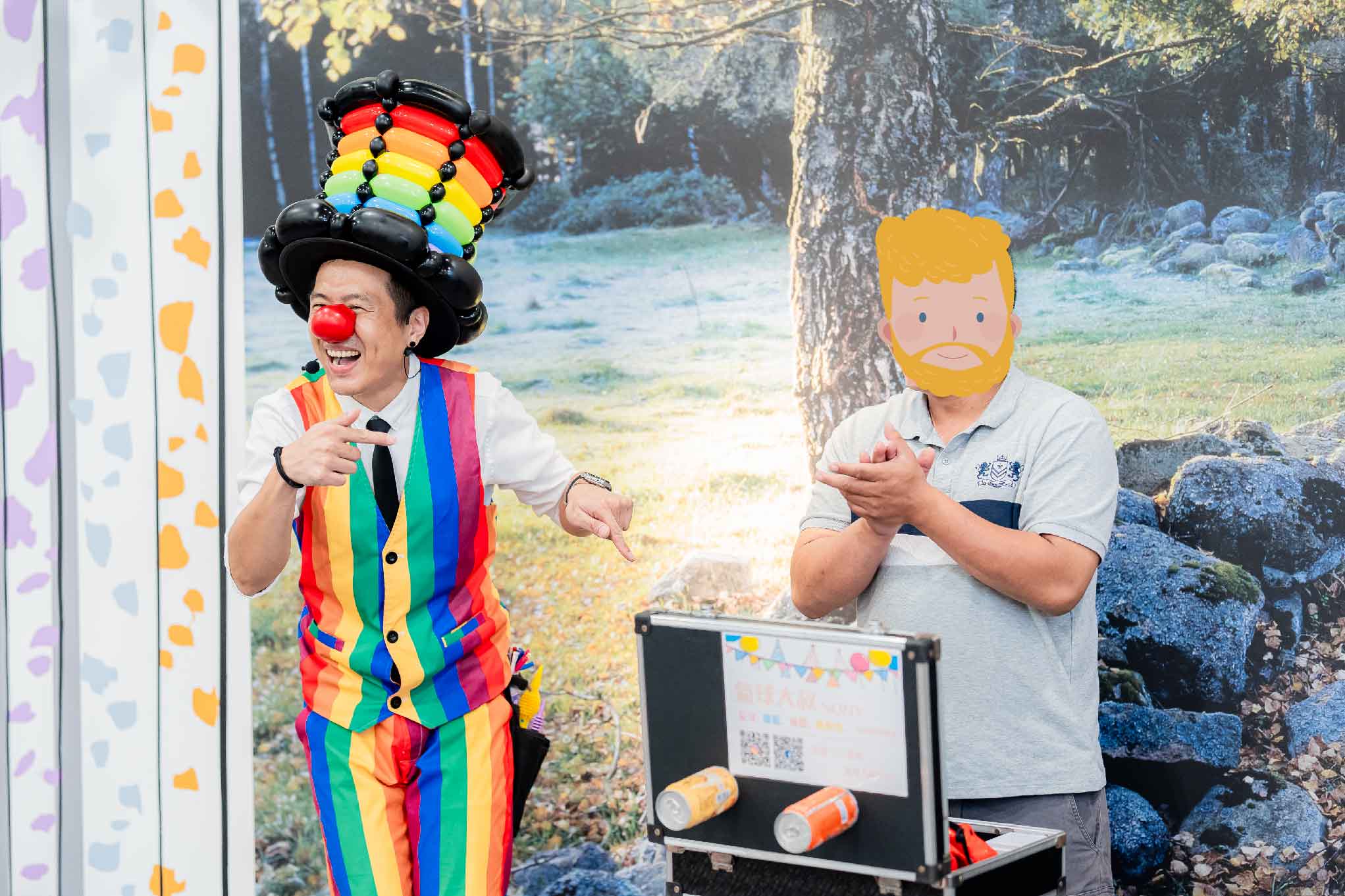 氣球大叔 Sony 與桃園 IKEA 現場觀眾互動，全場爆笑畫面