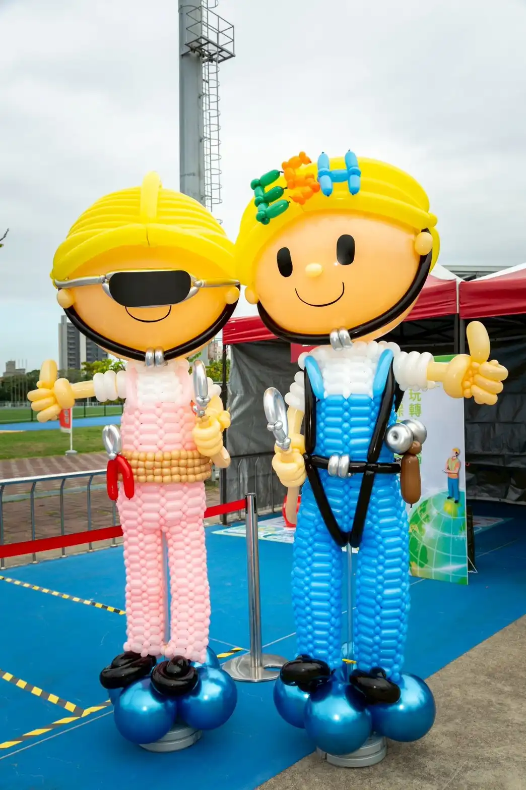 巨大氣球人偶結構細節