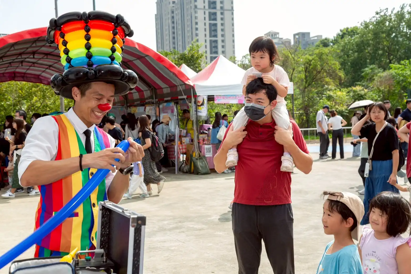 台積電運動會氣球互動現場