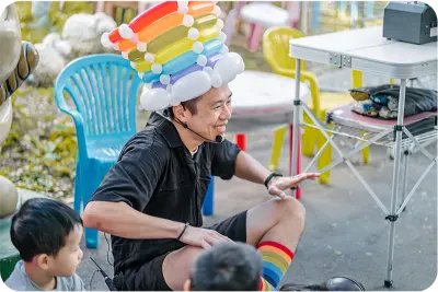 親子活動 氣球大叔 Sony 表演互動