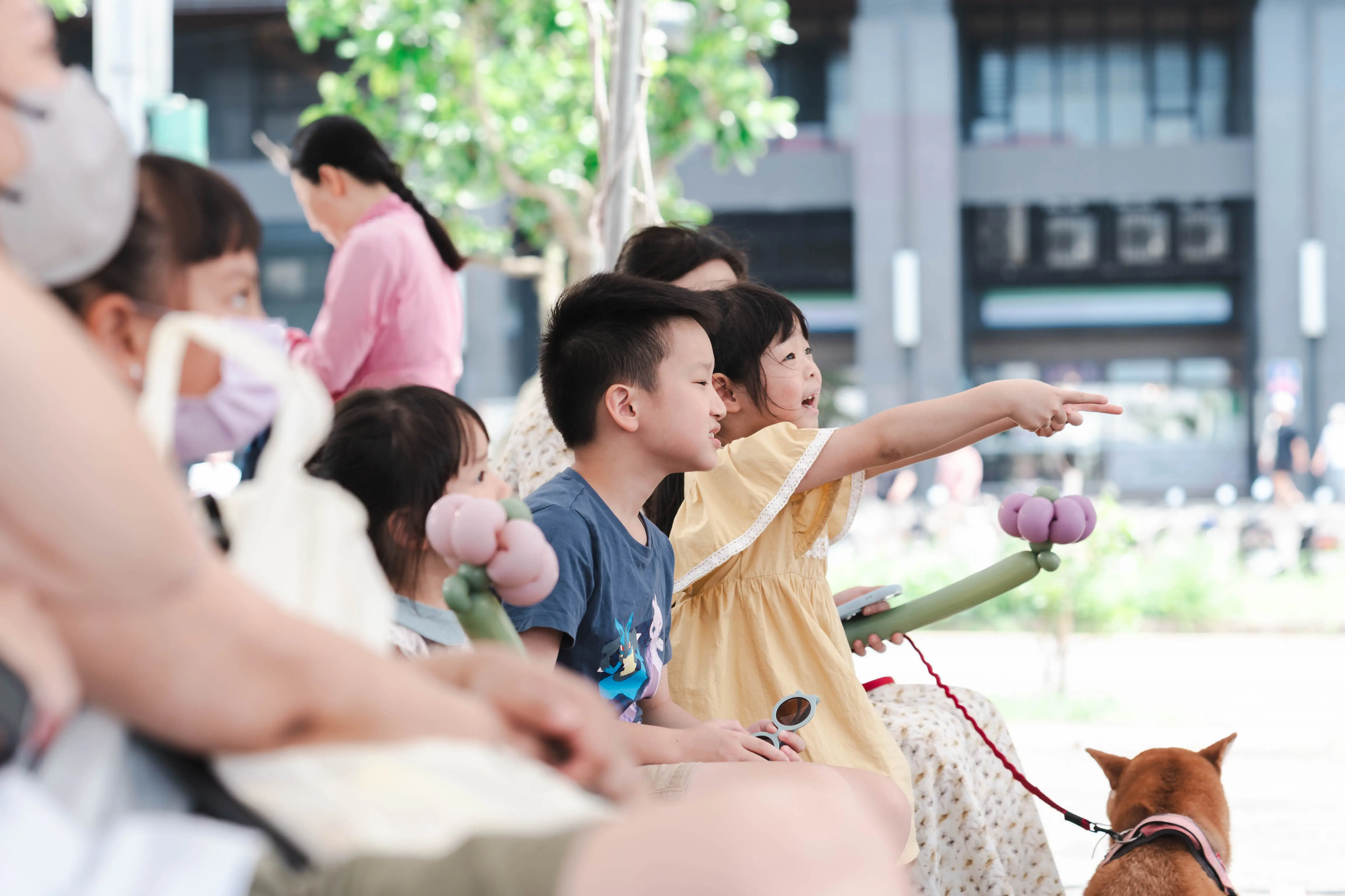 台北親子活動觀眾反應專注驚奇側拍